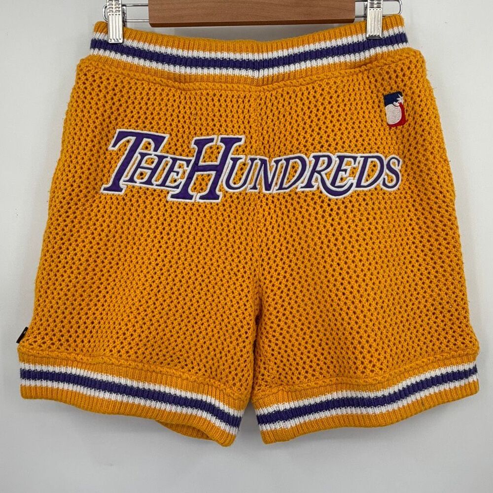 The Hundreds Lakers Inspired Purple Gold Knit Basketball Shorts Men’s S